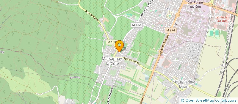localisation de l'entreprise GFA EN RECILLES à MARSANNAY-LA-COTE