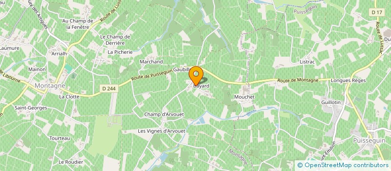 localisation de l'entreprise GFA ENCLOS BAYARD & MALINEAU  MONTAGNE