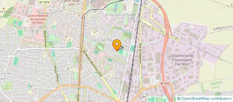 localisation de l'entreprise GFA ENFANTS GUEUNIOT à DIJON