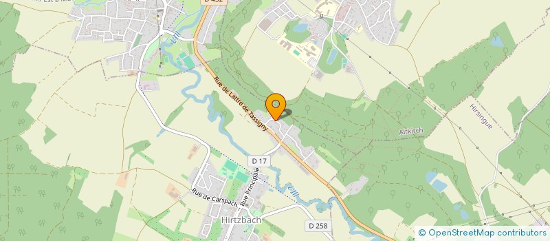 localisation de l'entreprise GFA ENSOLEILLE  HIRTZBACH