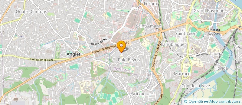 localisation de l'entreprise GFA ERRECARTIA à BAYONNE