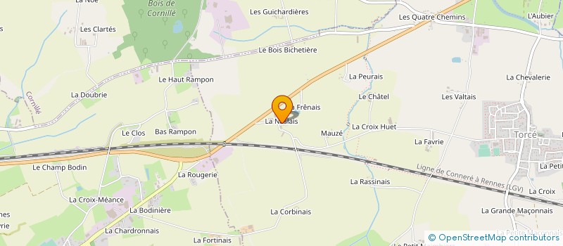 localisation de l'entreprise GFA ESPACE  TORCE