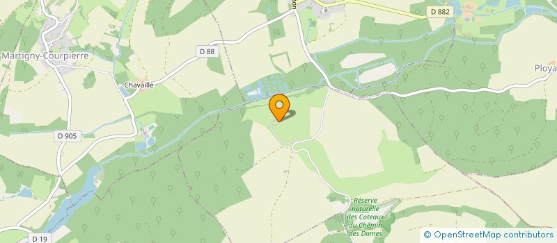 localisation de l'entreprise GFA EVERCAIGNE  CHERMIZY-AILLES