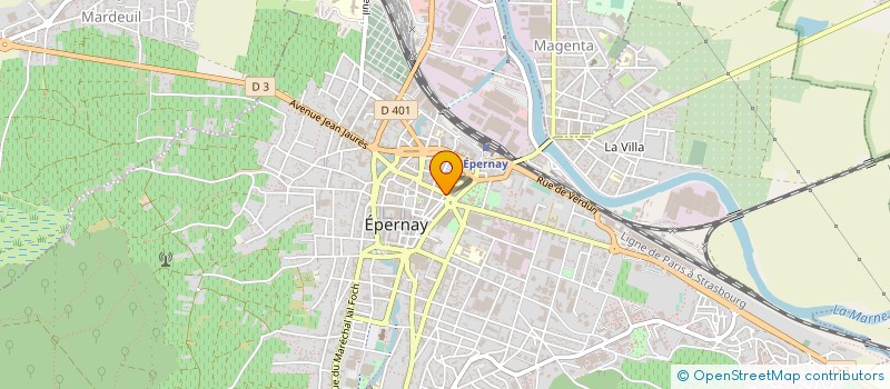 localisation de l'entreprise GFA F.A.C.E. à EPERNAY