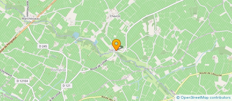 localisation de l'entreprise GFA F.DE LAVAUX  LIBOURNE