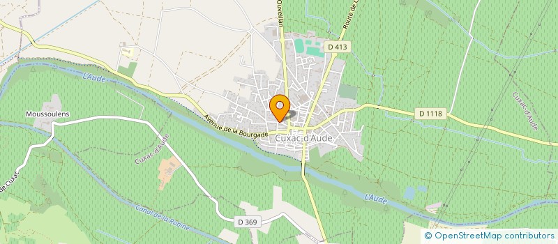 localisation de l'entreprise GFA FABRE  CUXAC-D'AUDE