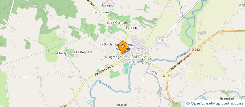 localisation de l'entreprise GFA FADRANOI  AGNAC