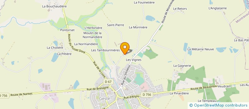 localisation de l'entreprise GFA FAMILIAL DE LA DOLTIERE  BEAUPREAU-EN-MAUGES