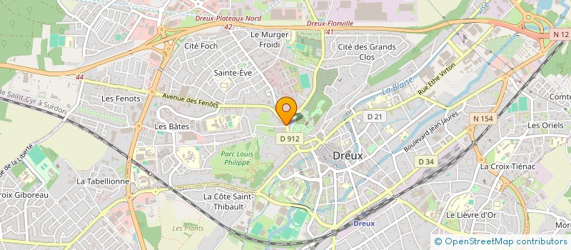 localisation de l'entreprise GFA FAMILIAL DES EVIS à DREUX