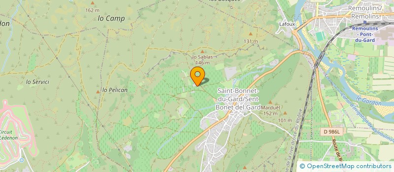 localisation de l'entreprise GFA FAMILIAL LA TRUFFIERE DE MAITE  SAINT-BONNET-DU-GARD