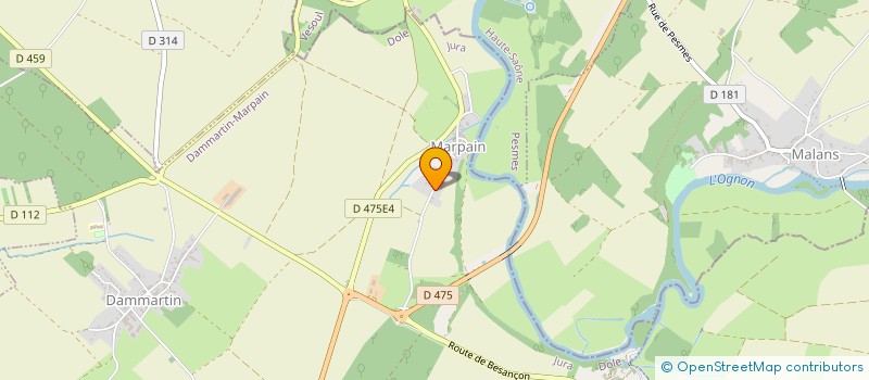 localisation de l'entreprise GFA FAMILLE ANCEY-JEAN  DAMMARTIN-MARPAIN