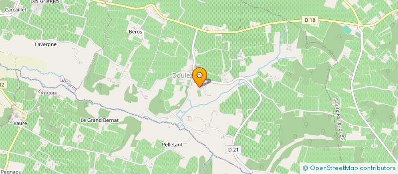 localisation de l'entreprise GFA FAMILLE BLANC  FLAUJAGUES