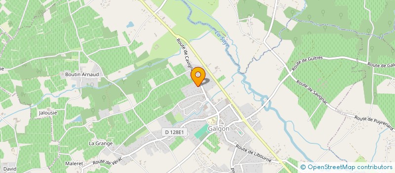 localisation de l'entreprise GFA FAMILLE BLANCHET  GALGON