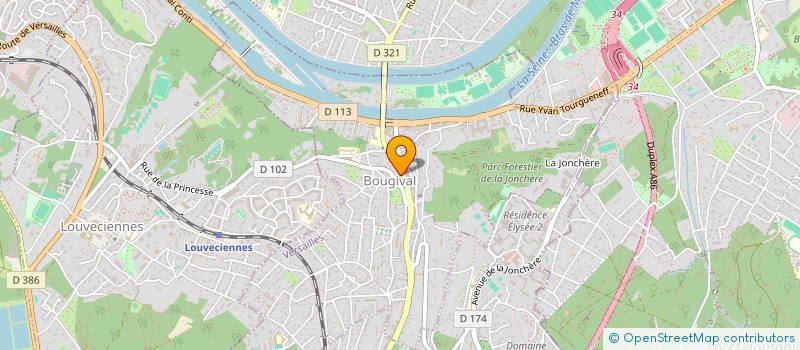 localisation de l'entreprise GFA FAMILLE BOURDIN  BOUGIVAL