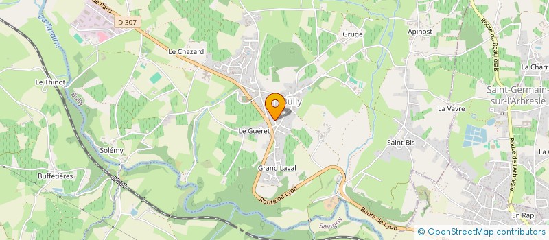 localisation de l'entreprise GFA FAMILLE COUZON  BULLY