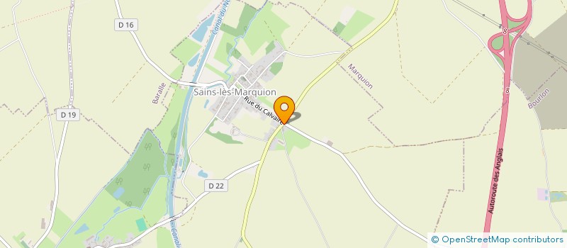 localisation de l'entreprise GFA FAMILLE LABALETTE  SAINS-LES-MARQUION