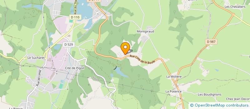 localisation de l'entreprise GFA FAMILLE RABASTE  SAINT ELOY LES MINES