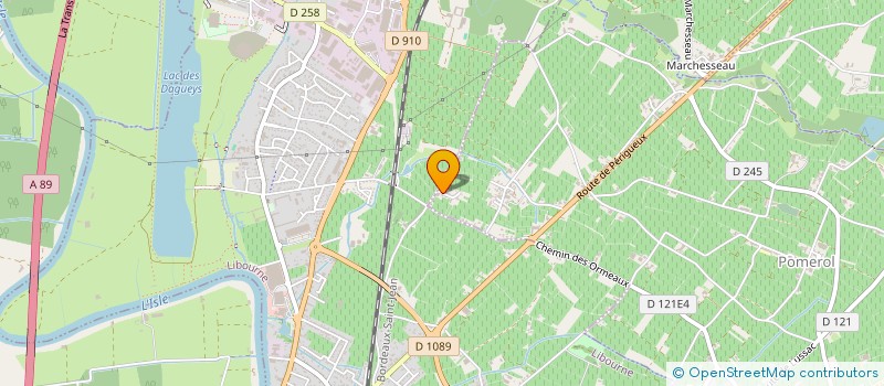 localisation de l'entreprise GFA FAMILLE RATOUIN  POMEROL