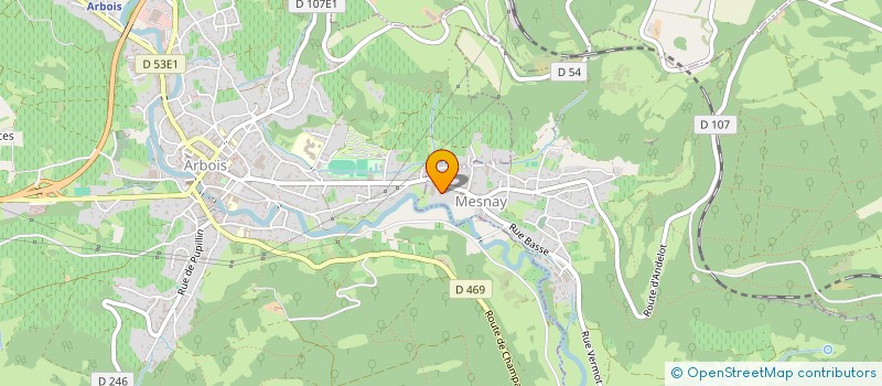 localisation de l'entreprise GFA FAUDOT PERE ET FILS  MESNAY