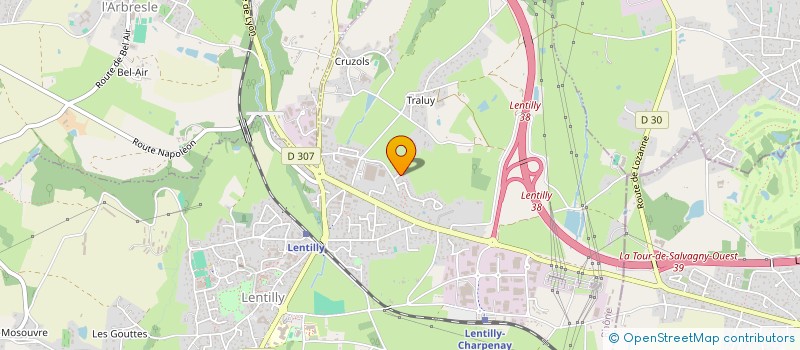 localisation de l'entreprise GFA FAYOLLE DEBILLY  LENTILLY