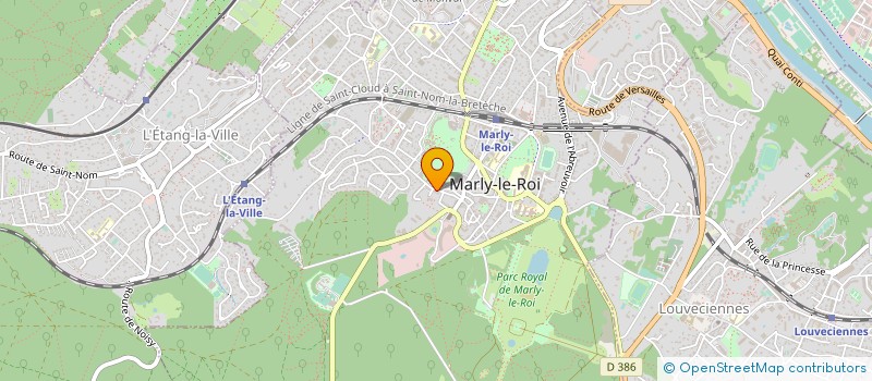 localisation de l'entreprise GFA FERME COMMUNES  MARLY-LE-ROI