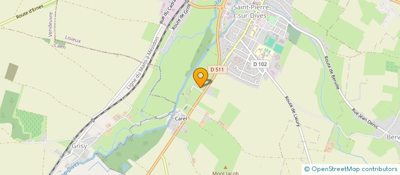 localisation de l'entreprise GFA FERME DE CAREL  SAINT-PIERRE-EN-AUGE