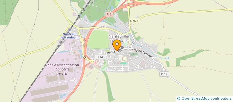 localisation de l'entreprise GFA FERME DE SAINT OUEN  NANTEUIL-LE-HAUDOUIN