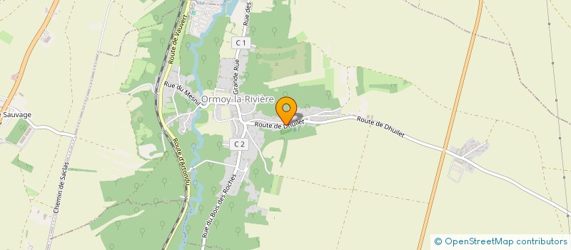 localisation de l'entreprise GFA FERME DHUILET  ORMOY-LA-RIVIERE