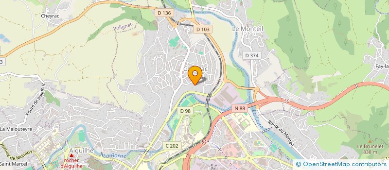 localisation de l'entreprise GFA FERRER DEVEZE  CHADRAC