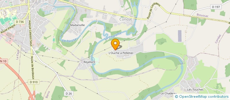 localisation de l'entreprise GFA FETIS à CONDAC
