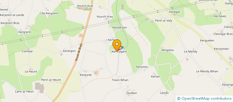 localisation de l'entreprise GFA FLOC'H  PLABENNEC