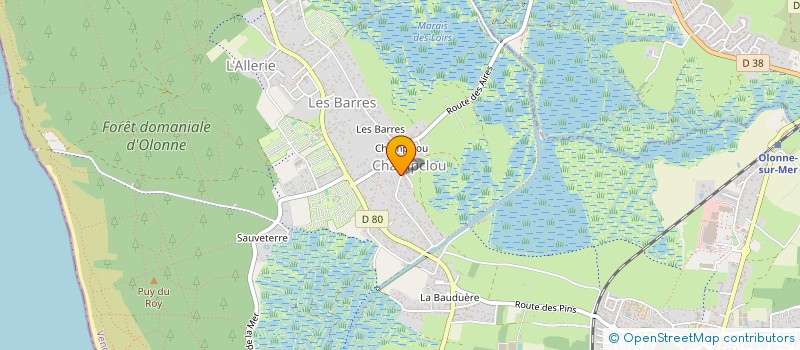 localisation de l'entreprise GFA FLORANGISA à LES SABLES D'OLONNE