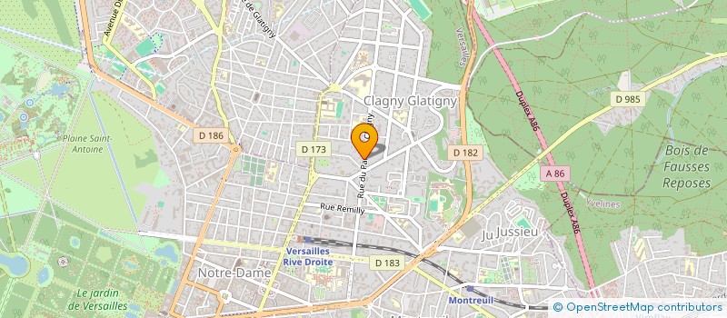 localisation de l'entreprise GFA FONTBULIN à VERSAILLES