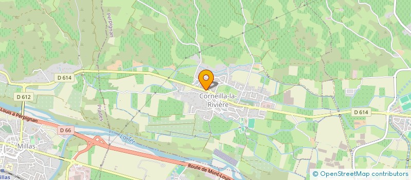 localisation de l'entreprise GFA FORCA REAL  CORNEILLA-LA-RIVIERE