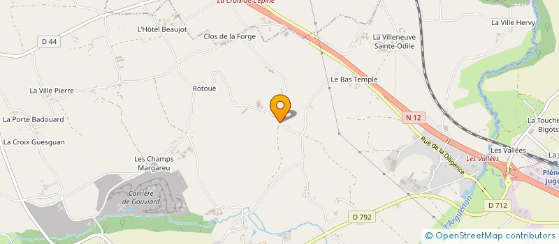 localisation de l'entreprise GFA FORGE JUHEL  PLENEE-JUGON