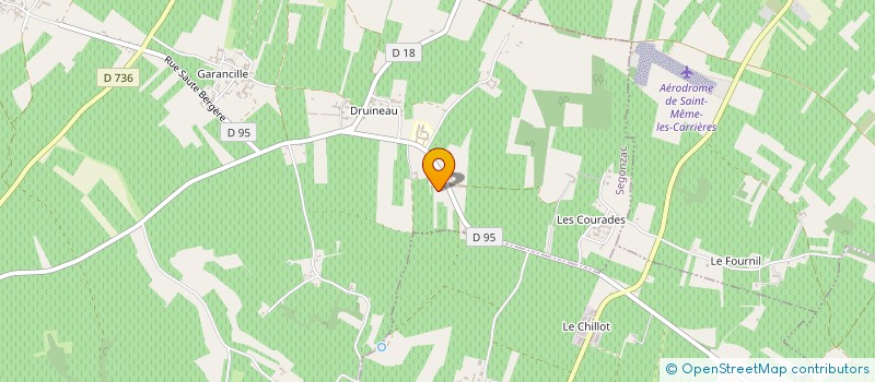 localisation de l'entreprise GFA FORGERON  SEGONZAC