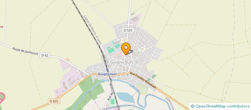 localisation de l'entreprise GFA FRANQUET LEFORT  VILLENEUVE-SUR-AISNE