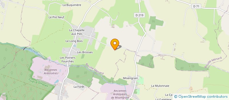 localisation de l'entreprise GFA FREDERIC GASTINEAU à SEGRE-EN-ANJOU BLEU