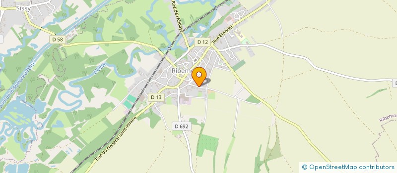 localisation de l'entreprise GFA FREMAN  RIBEMONT