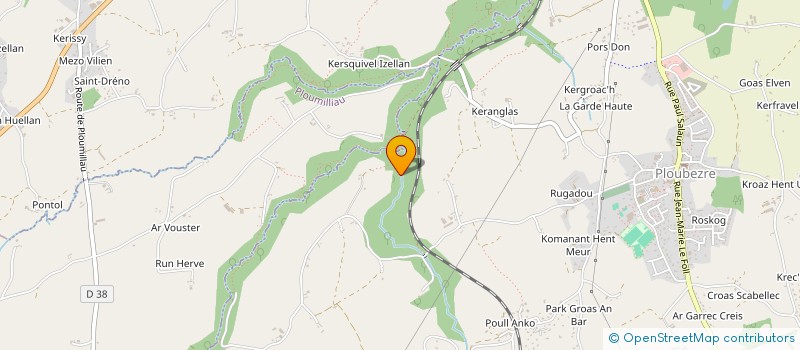localisation de l'entreprise GFA FROUEZH AL LANN  PLOUBEZRE