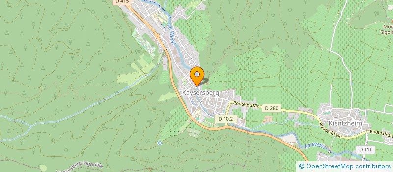 localisation de l'entreprise GFA FRUITS BERNHARD  KAYSERSBERG VIGNOBLE