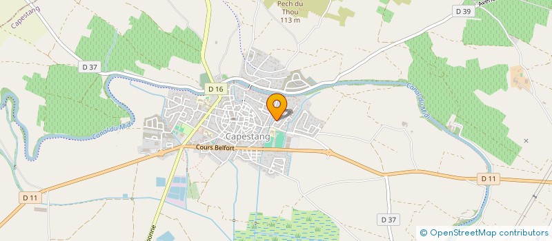 localisation de l'entreprise GFA GALINIER à CAPESTANG