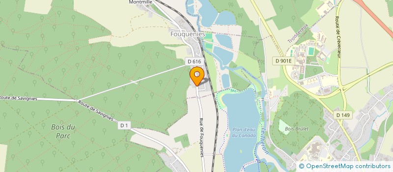 localisation de l'entreprise GFA GAUDISSART-LALY  FOUQUENIES