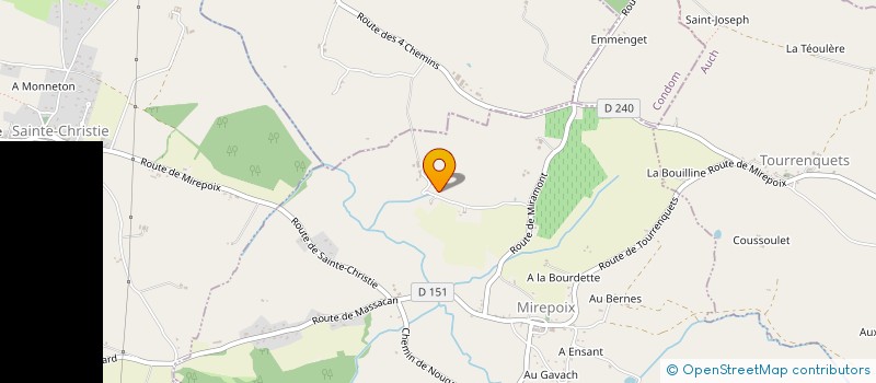 localisation de l'entreprise GFA GAUTHE  MIREPOIX