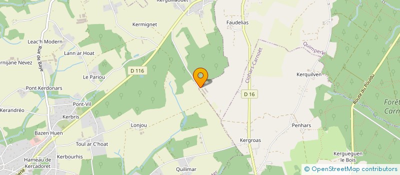 localisation de l'entreprise GFA GAUTIPH  GUILLIGOMARC'H