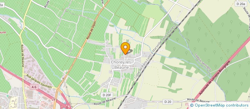 localisation de l'entreprise GFA GAY THIRIAT ET FILS  CHOREY-LES-BEAUNE