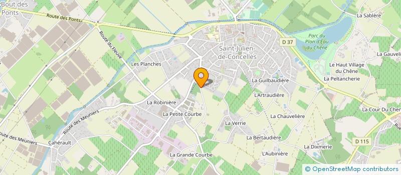 localisation de l'entreprise GFA GEDIA  SAINT-JULIEN-DE-CONCELLES