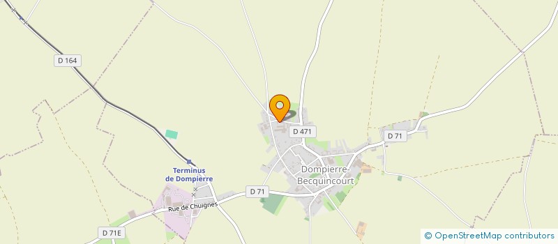 localisation de l'entreprise GFA GEFRAM DES TROIS SILLONS  DOMPIERRE-BECQUINCOURT