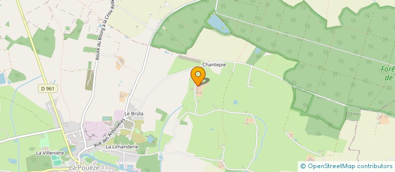 localisation de l'entreprise GFA GELINEAU-PICHARD  ERDRE-EN-ANJOU