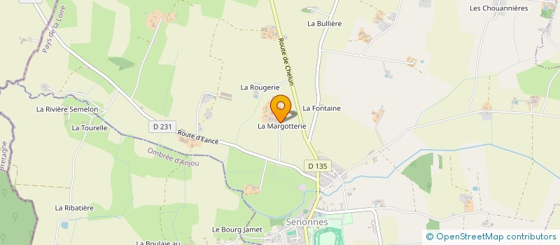 localisation de l'entreprise GFA GEORGET HOUSSIN  SENONNES